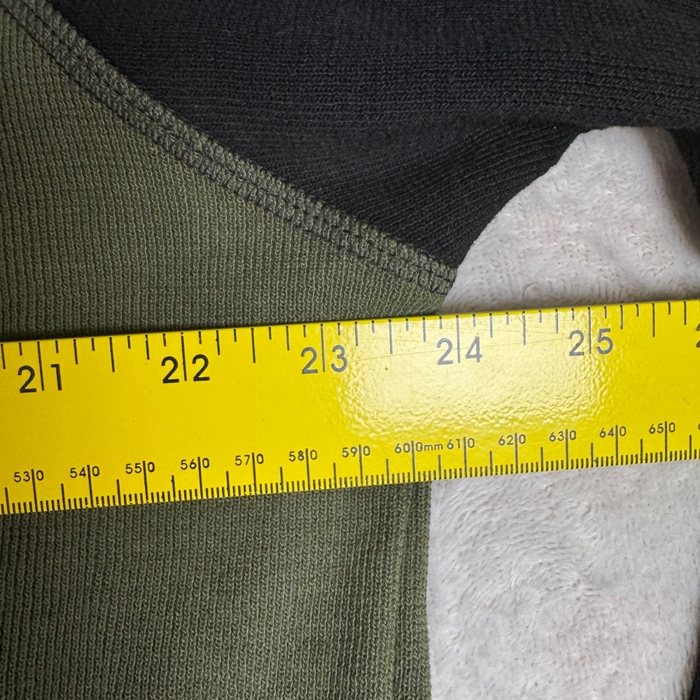 NWOT‎ American Giant Mens L French Rib Raglan Colorblock Crewneck Pullover Green - Picture 7 of 9